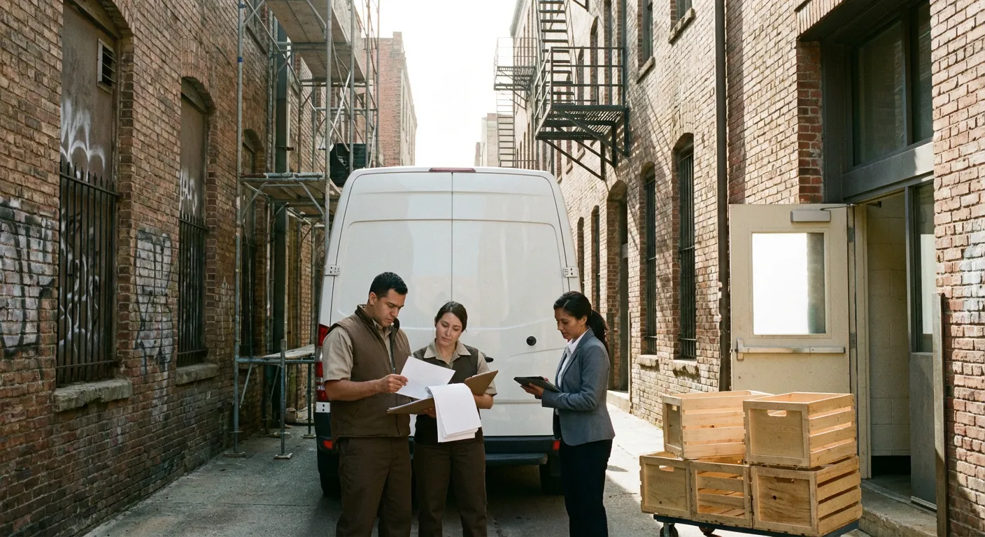 Olathe alley delivery access and clearance check