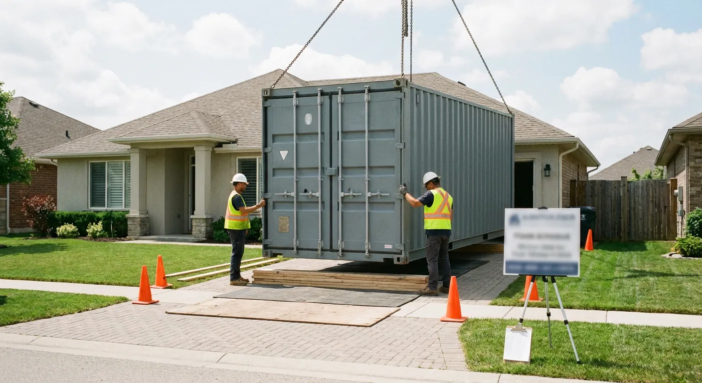 Safety inspection of dumpster placement site in Olathe, KS