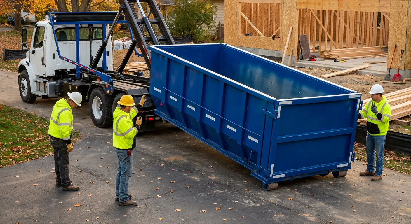 Construction dumpster delivery and waste management in Olathe, KS